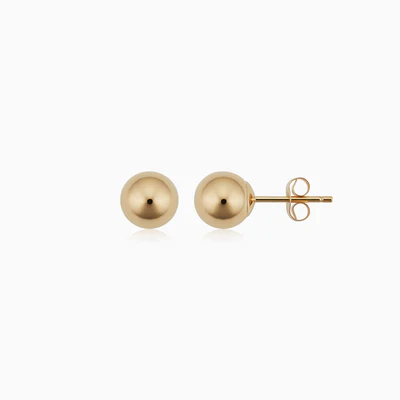Ball™ | Gold Stud Earrings - Image 2