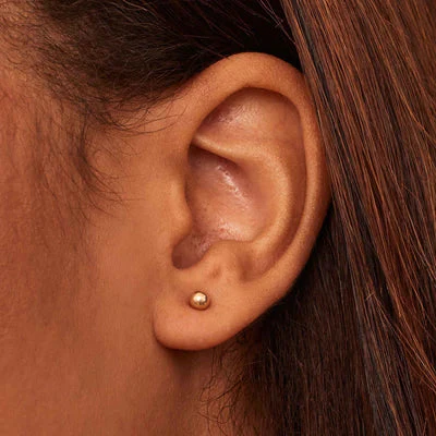 Ball™ | Gold Stud Earrings - Image 3
