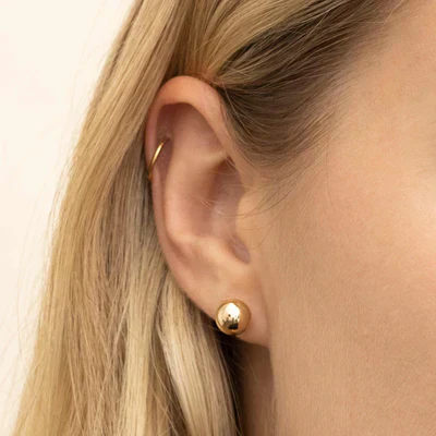 Ball™ | Gold Stud Earrings - Image 5