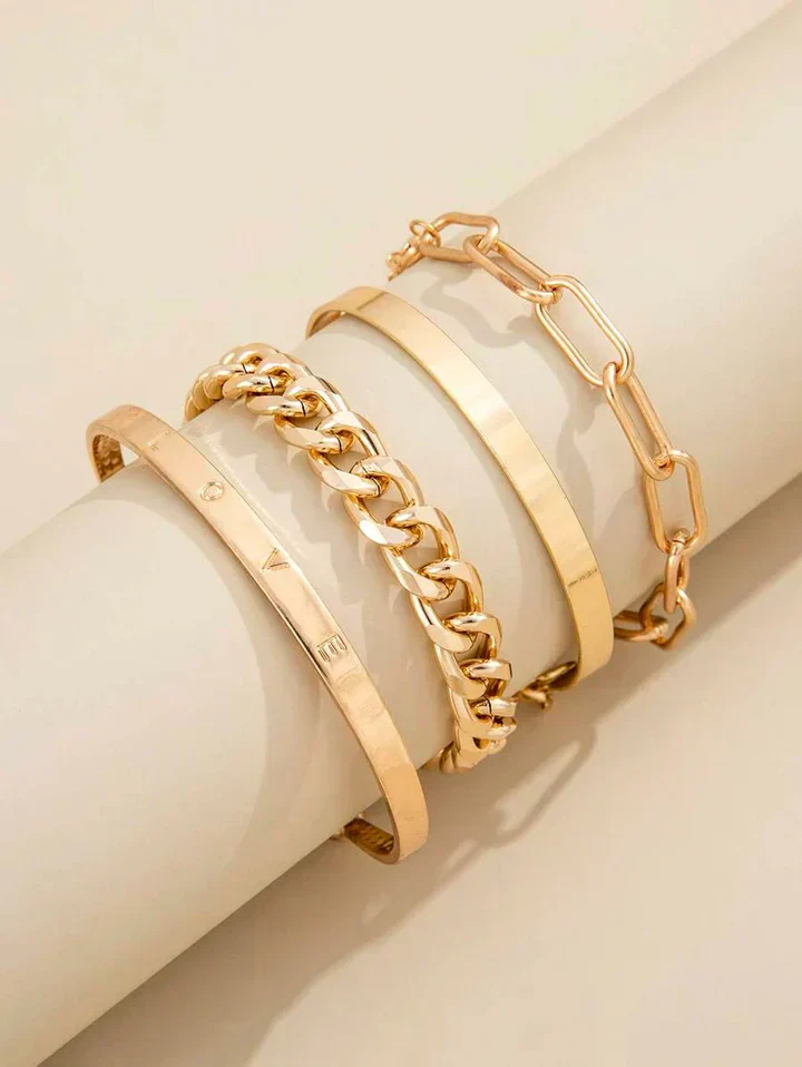 Elan Mercer Bracelet Set | White Gold - Image 4