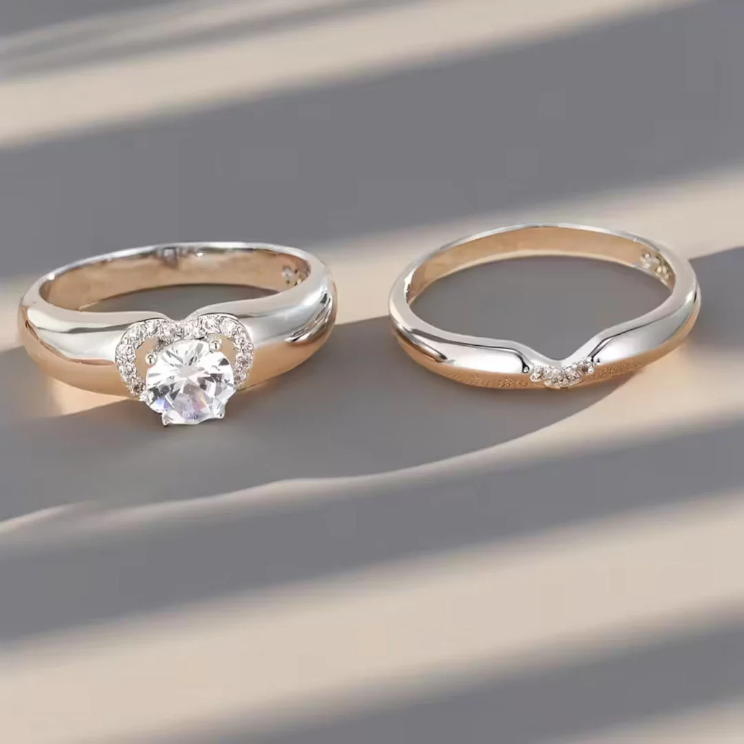 Heart Halo Duo Ring - Image 3