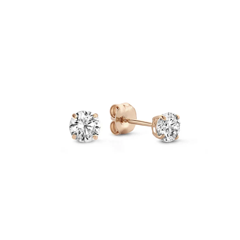 Larmes™ | Gold Stone Stud Earrings - Image 3