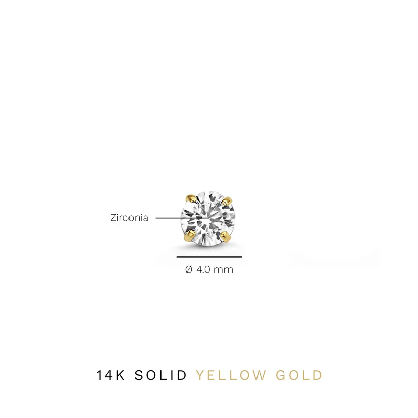 Larmes™ | Gold Stone Stud Earrings - Image 6
