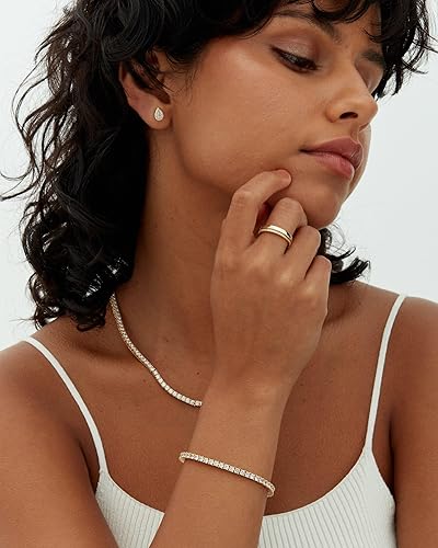 Lustra™ | Gold Moissanite Tennis Bracelet - Image 3