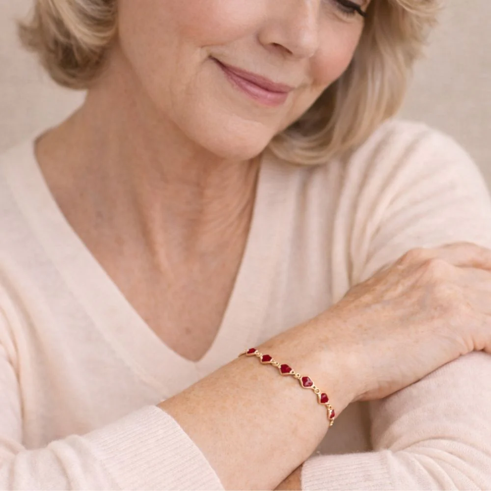 Ophelyra Garnetelle Bracelet Gold - Image 2